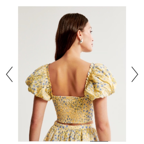 Abercrombie Drama Puff Sleeve Sweetheart Set - Picture 2 of 5